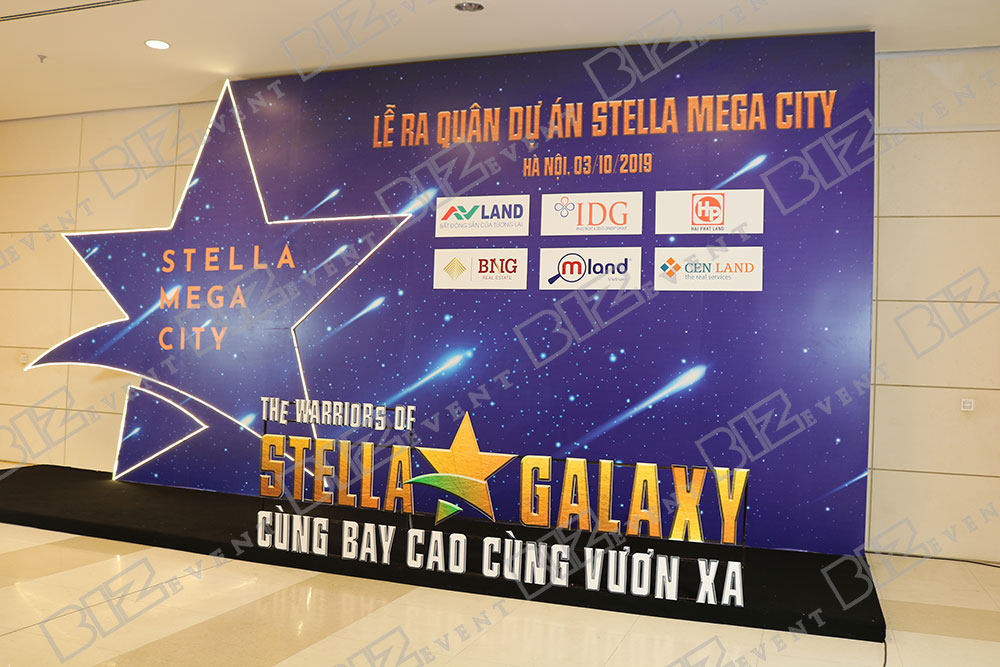 âm thanh ánh sáng tổ chức lễ ra quân dự án stella mega city3