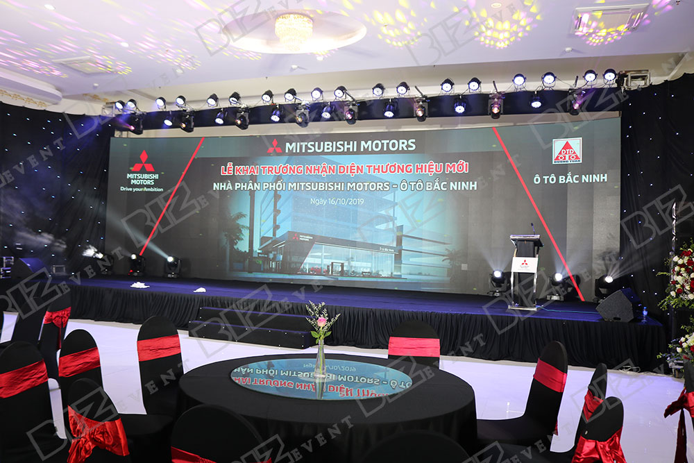cung cấp âm thanh ánh sáng tổ chức lễ khai trương Mitsubishi Motors Ô Tô Bắc Ninh5