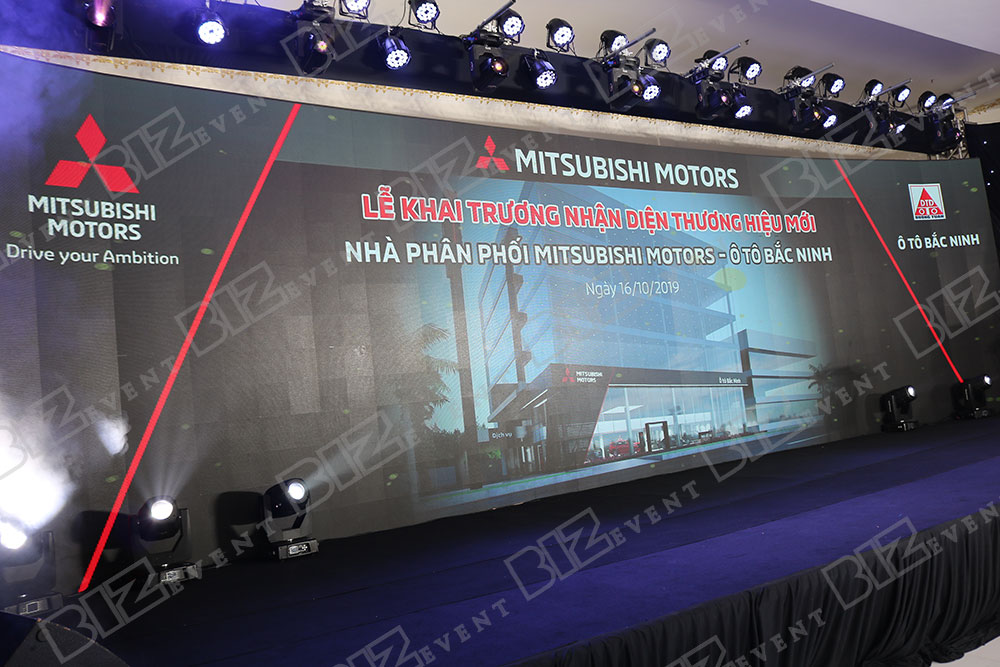cung cấp âm thanh ánh sáng tổ chức lễ khai trương Mitsubishi Motors Ô Tô Bắc Ninh4