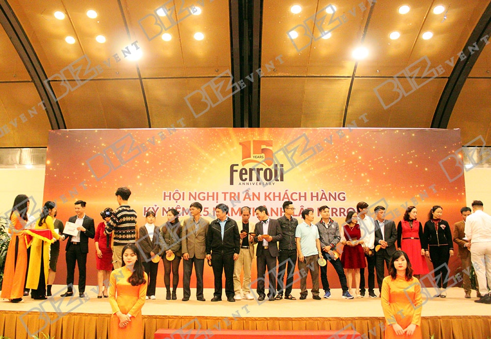 Cung cấp âm thanh ánh sáng tổ chức lễ kỷ niệm 15 năm thành lập Ferroli9